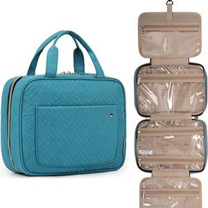 Toiletry Bag Travel Bag with Hanging Hook, Water-resistant Makeup Cosmetic Bag